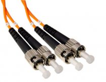 1M 3FT ST to ST 62.5/125 OM1 Multi Mode Duplex Fiber Optic Optical Cable Orange USED